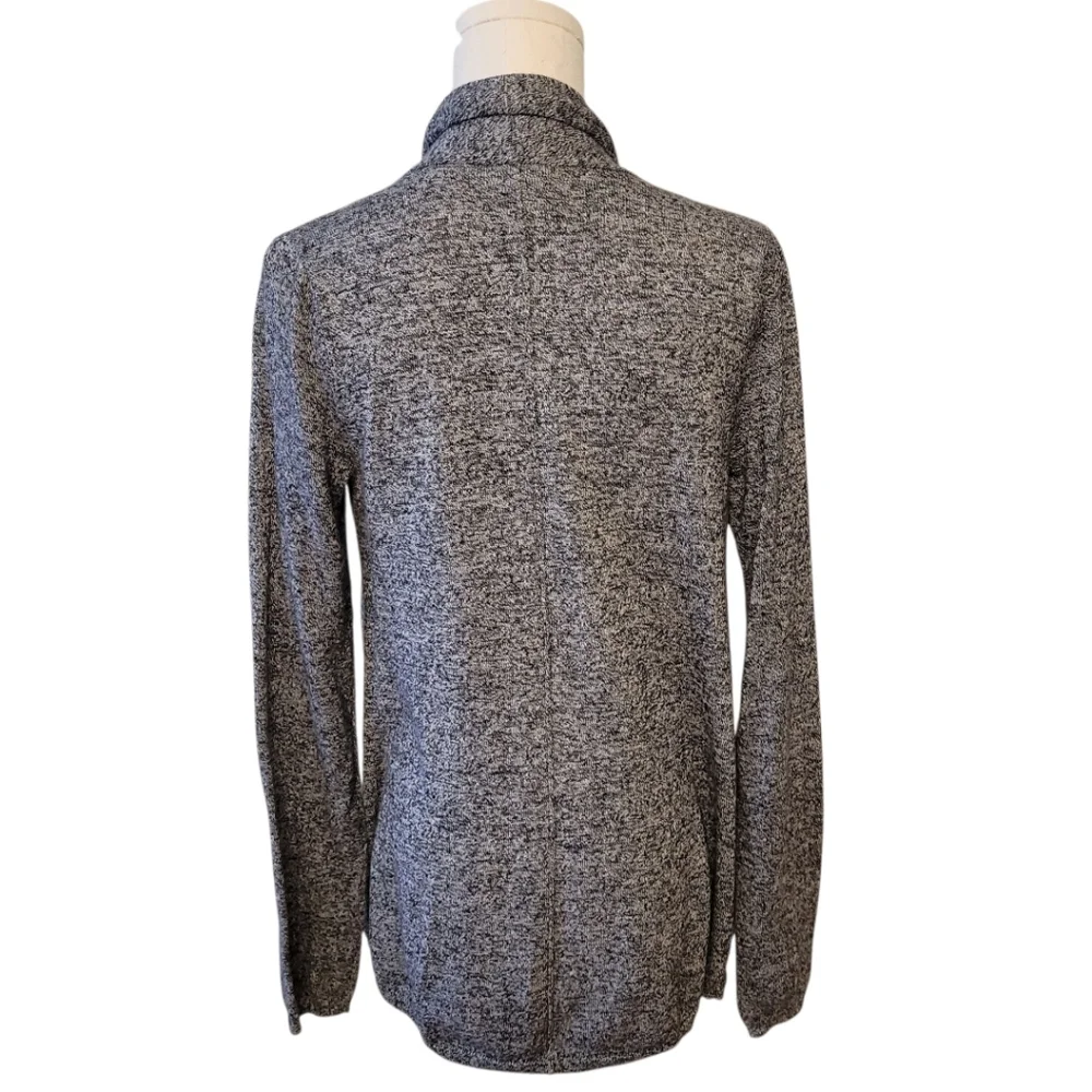 Express Black‎ & Gray Heathered Open Cardigan Sweater Size Medium
